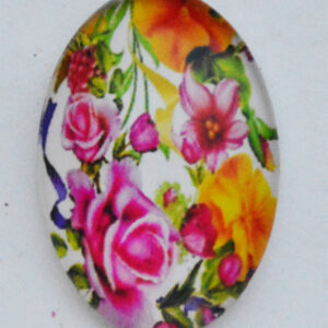 Klaaskamee Lill 25x18mm, 1 tk