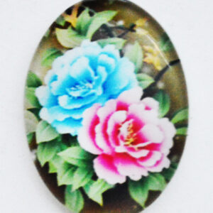 Klaaskamee Lill 18x13mm, 1 tk