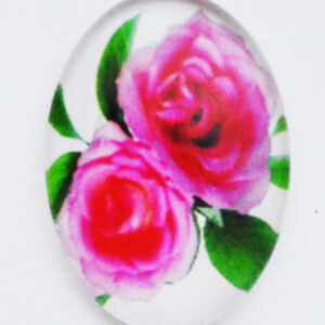 Klaaskamee Lill 18x13mm, 1 tk