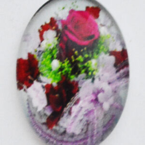 Klaaskamee Lill 25x18mm, 1 tk