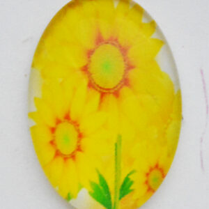 Klaaskamee Lill 25x18mm, 1 tk