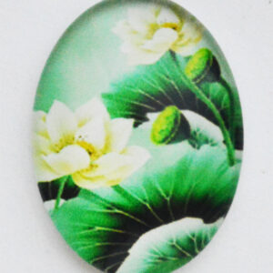 Klaaskamee Lill 18x13mm, 1 tk