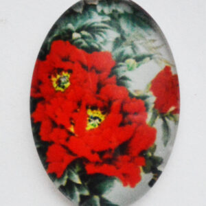 Klaaskamee Lill 25x18mm, 1 tk