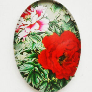 Klaaskamee Lill 18x13mm, 1 tk