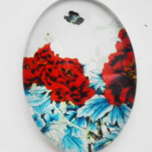 Klaaskamee Lill 18x13mm, 1 tk