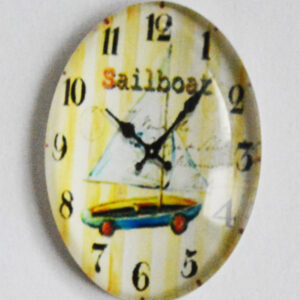 Klaaskamee Kell 25x18mm, 1 tk