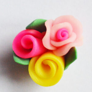 Fimo  Lill 23X24mm, 1 tk