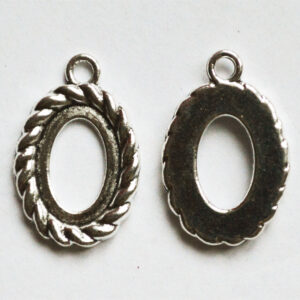 Ant.hõbedane raam kameele 14x10mm, 1 tk