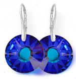 Swarovski kõrvarõngad 19mm Bermuda Blue, kinnis 925 hõbe, 1 paar. NB!  Ei saa saata liht- ega tähitud maksikirjaga!