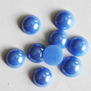 Portselan kamee  11,5x5mm pärliläikeline hallikasinine, 1 tk