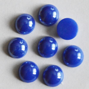 Portselan kamee  11,5x5mm pärliläikeline lillakassinine, 1 tk