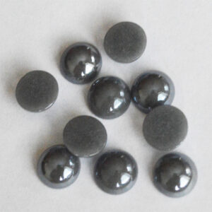 Portselan kamee  11,5x5mm pärliläikeline hall, 1 tk