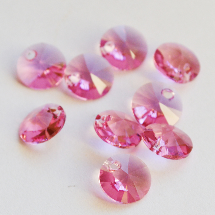 Swarovski rivoli ripats 8mm Rose, 1 tk
