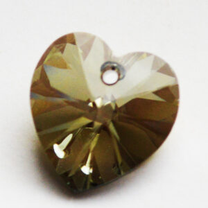 Swarovski Heart Pendant  18mm Crystal Iridescent Green, 1 tk