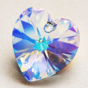 Swarovski Heart Pendant  18mm Crystal AB, 1 tk