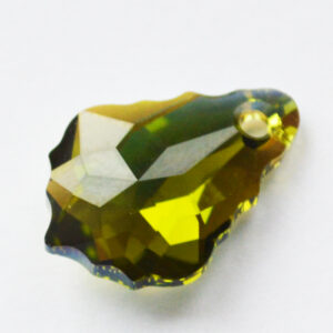 Swarovski Baroque Pendant 16x11mm Olivine AB, 1 tk
