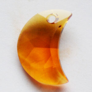 Swarovski Moon Pendant 16mm Topaz, 1 tk