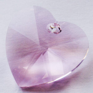 Swarovski Heart Pendant  28mm Rosaline, 1 tk