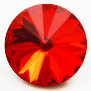 Swarovski Rivoli Chaton 12mm Light Siam, 1 tk