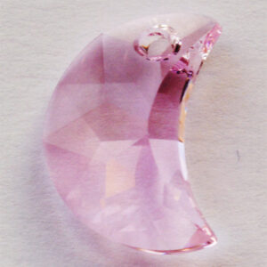 Swarovski Moon Pendant 16mm Rosaline, 1 tk