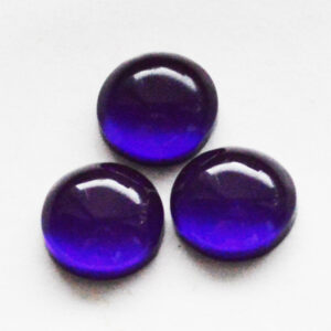 Kunstvaigust kamee 12mm tume sinakaslilla, 1 tk