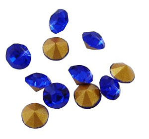 Klaaskristall  2mm sinine, 10 tk
