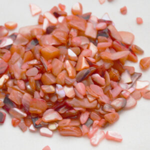 Pärlikoja auguta tükid 2-7mm roosakad, 20 gr.