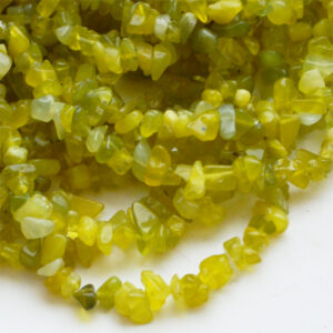 Jadeiidi chipsid 5-8mm, nööril u 44-45cm - 1 tk