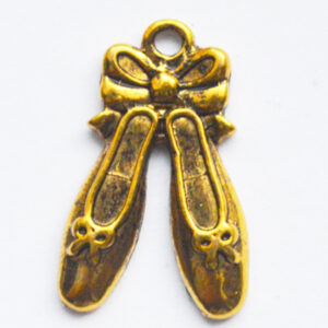 Ant.kuldne metallripats Baleriinad 20x10mm, 1 tk