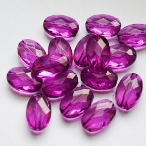 Akrüülhelmes ovaalne 14,5x10mm lihvitud lilla, 10 tk