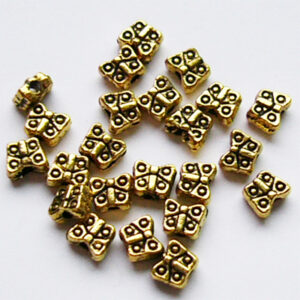 Ant.kuldne metallhelmes liblikas 5x4mm, 10 tk