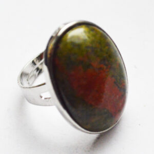 Unakiit kiviga sõrmus 27x19mm, reguleeritav suurus, 1tk