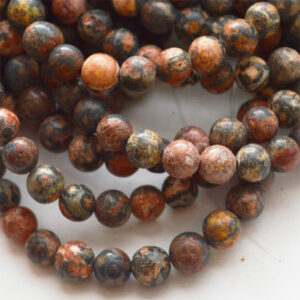 Jaspis Leopardinahk 6mm, looduslik, 1 tk