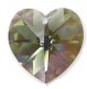 Swarovski Heart Pendant 18x17,5mm Black Diamond AB, 1 tk